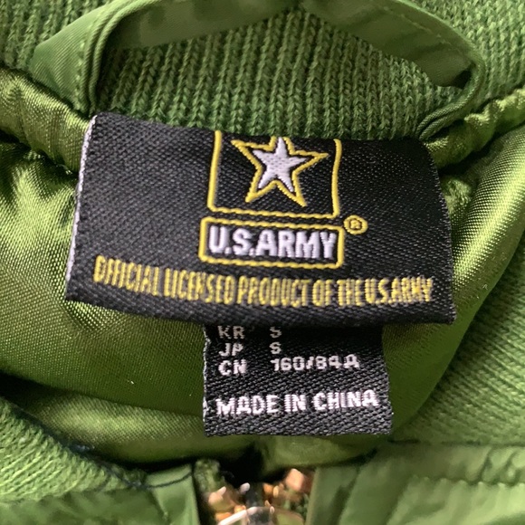 U. S. Army Forever 21 green bomber jacket Size Small - Picture 4 of 4